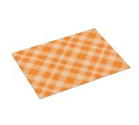 Grande tappetino scolapiatti per bancone della cucina, 45,7 x 61 cm, stampa scozzese arancione, tappetino assorbente in microfibra per bancone della cucina, tappetino antiscivolo con anello per