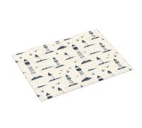 Grande tappetino scolapiatti per bancone della cucina, 45,7 x 61 cm, stampa vintage con faro e ancora, tappetino assorbente in microfibra per bancone della cucina, tappetino antiscivolo con anello per