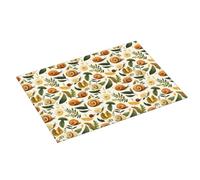Grande tappetino scolapiatti per bancone della cucina, 45,7 x 61 cm, stampa vintage con foglie di lumaca, tappetino assorbente in microfibra per cucina, tappetino antiscivolo con anello per appendere