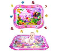 Grande Tappeto Acqua Bambini 95x76cm XXL Tappeto Gonfiabile con Acqua Rafforza i Muscoli del Tuo Bambino Tappeto Sensoriale per Bambini di 3, 6, 9, 12 Mesi Regalo per Neonati e Bambini Piccoli