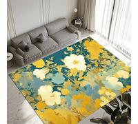 Grande tappeto antiscivolo impermeabile, 160 x 230 cm, lavabile, per interni, per soggiorno, camera da letto, corridoio e ufficio, versatile in colori eleganti, ideale per sala da pranzo