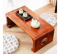Grande tavolino da caffè giapponese da pavimento, portatile, in legno, stile retrò, per colazione, gioco e scrittura, elegante design marrone