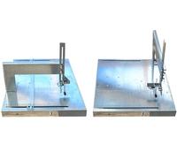 Grande tavolo per seghetto alternativo 011F per tagli longitudinali larghi e lunghi con staffa di regolazione