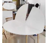 Grande tavolo rotondo pieghevole solo, diametro 120 cm - 240 cm, tavolo rotondo in legno, sostituire il piano del tavolo, tavolo pieghevole in legno circolare, senza gambe, solo piano rotondo, facile