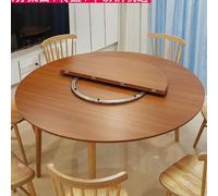 Grande tavolo rotondo pieghevole, solo piano pieghevole, grande tavolo portatile for la trasformazione in scrivania, salvaspazio for cene in famiglia(Brown,1.6m/63in)