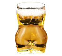 Grande tazza di bicchieri di birra - boccale di design della tazza di forma del corpo, tazza di tè da bere in pub | Contenitore per bevande alcoliche trasparente, che serve bicchiere per notti o uso