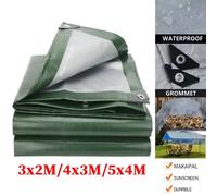 Grande telo in PE impermeabile con occhielli rinforzati, teloni antipioggia per piscina, roulotte, mobili da giardino