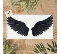 Grande Telo Mare 70x140cm Angelo ala Telo Mare Microfibra, Leggero ad Asciugatura Rapida Anti-Sabbia Asciugamano Palestra per Adulti, Donne e Uomini, Accessori Essenziali per la Spiaggia, Regali U-420