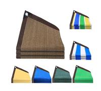 Grande telo per ombra solare 35 x 40 ft 90% UV Block Mesh Tarp with Stainless Steel Grommets Durable Pergola Shade Screen for Patio Garden PorchBrown