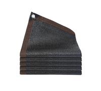 Grande telone ombreggiante per giardino, patio e pergola, in tessuto 90% tessuto a rete per giardino, patio e pergola, traspirante, per esterni, colore nero, 3 x 5 m