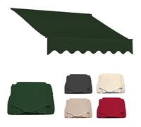 Grande tenda da sole di ricambio per telo superiore, parasole per esterni, tessuto per tenda da sole di ricambio per patio, tenda da sole impermeabile, tela per porte e finestre di balconi di ristora