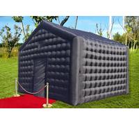 Grande tenda gonfiabile nera per matrimoni, 5,5 x 4,9 m, gazebo portatile per eventi all'aperto, discoteca, feste, raduni e festival, grande padiglione mobile