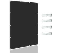 Grande tenda parasole 3 x 7 m impermeabile nero quadrato baldacchino per parchi e parchi giochi all'aperto raffreddamento protezione UV facile installazione durevole tessuto resistente alle intemperie