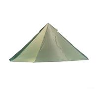 Grande tenda piramidale da campeggio con cric per stufa, tenda calda da 5 m di diametro per adulti, antivento, teepee yurta con pali in alluminio e finestra di sfiato ignifuga (verde)