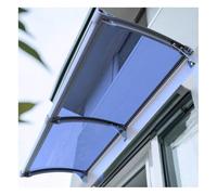 Grande tettoia impermeabile con staffa in alluminio per veranda e copertura della finestra, 120 x 400 cm, protezione UV e soluzione resistente all'ombra esterna