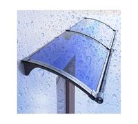 Grande tettoia parasole per esterni, curva, protezione da raggi UV, pioggia/neve, per patio e portico, resistente, 45 x 380 cm, ideale per spazi esterni