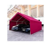 Grande Tettoia Per Posto Auto Esterno, Tettoia Per Posto Auto Resistente Con Telaio Rinforzato Per Auto, Camper, SUV, Trattori(Red,16x16x6.5ft)