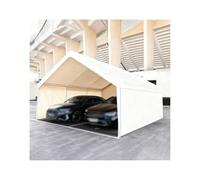 Grande Tettoia Per Posto Auto Esterno, Tettoia Per Posto Auto Resistente Con Telaio Rinforzato Per Auto, Camper, SUV, Trattori(White,16x33x6.5ft)