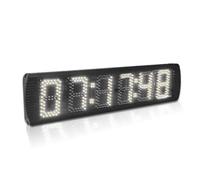 Grande timer da gara digitale a LED, timer elettronico da gara sportiva con cronometro e conto alla rovescia Molteplici modalità(White Timer)