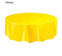 Grande tovaglia rotonda in plastica trasparente per feste.