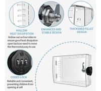 Grande Trasparente Termostato Sicurezza Scatola Con Combinazione Blocco Set per