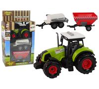 Grande trattore con luci LED e suoni - set di 2 macchine agricole