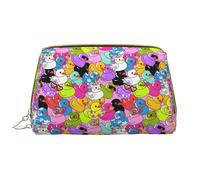 Grande trousse da viaggio per trucchi, simpatica papera, colorata, in pelle PVC, portatile, con cerniera, per la cura della pelle, trousse per trucchi e articoli da toeletta da donna