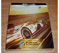 Grande Turismo 4K UHD+ Blu-Ray Nuovo Sigillato Steelbook Azione Drammatico a-B-C
