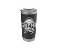 Grande umorismo squalo grigio per i capelli grigi famiglia vecchi amici Bicchiere termico in acciaio inox doppia parete