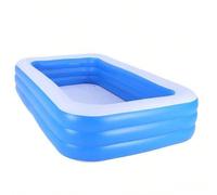 Grande vasca da bagno per bambini pieghevole, piscina portatile per giochi d'acqua per bambini, per uso interno ed esterno, per nuotare e fare il bagno durante l'estate e l'ora della doccia Fondo piat