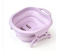 Grande vasca da bagno per piedi, pediluvio, vasca per piedi, secchio pieghevole in plastica/gomma per piedi in ammollo per applicare la rimozione dei calli, o utilizzare pietra pomice (verde) (colore: