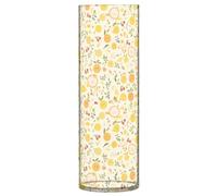Grande vaso da fiori in plastica, 30 cm, decorativo, estetico, decorativo, per ingresso, cucina, libreria, foglie di frutta e arancia