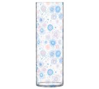 Grande vaso da fiori in plastica con creature subacquee, stella marina, cavalluccio marino, 30 cm, trasparente, estetico, decorativo per tavoli per interni, camera da letto, sala da pranzo
