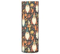 Grande vaso da fiori in plastica con motivo autunnale e zucche con gnomo portafortuna, 30 cm, trasparente, estetico, decorativo, per matrimoni, centrotavola, per casa, cucina, soggiorno