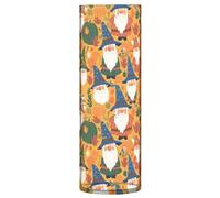 Grande vaso in plastica trasparente da 30 cm, decorativo estetico, portacandele per tavolo da pranzo, libreria, libreria, motivo autunnale, gnomo e zucche