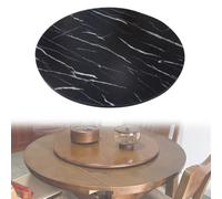 Grande Vassoio Girevole Lazy Susan Per Tavolo Da Pranzo In Legno | Tavolo Girevole Rotondo Per Pranzo, Silenzioso E Scorrevole, Facile Condividere Tutto Il Cibo(Black,20in(50cm))