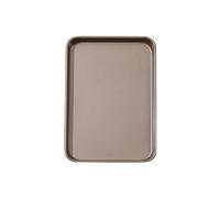 Grande vassoio rettangolare antiaderente per biscotti per cuocere torte in forno sicuro in acciaio al carbonio costruzione uniforme distribuzione del calore antiaderente padella da cucina oro