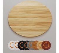 Grande vassoio rotondo girevole in legno da 80 cm, 90 cm, 100 cm, per tavolo da pranzo, perfetto per la casa e la cucina, diametro 45 cm, ideale per feste e raduni