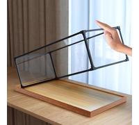 Grande vetrina in acrilico con protezione UV, trasparente, antipolvere, per pavimenti in legno, montaggio automatico, alternativa ideale alla vetrina in vetro