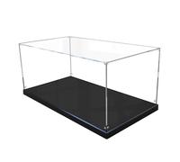 Grande vetrina rettangolare in acrilico, 60 x 70 x 35 cm, per action figure e oggetti da collezione, scatola di presentazione trasparente, senza kit di modello, 60 x 70 x 35 cm