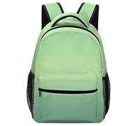 Grande zaino per la scuola per ragazzi e ragazze divertente capra trifoglio leggero zaino da viaggio borsa per libri, taglia unica, Colore verde salvia sfumato, One Size
