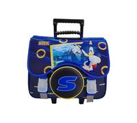 Grande zaino scolastico con ruote Sonic da 41 cm