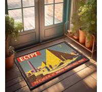 Grande zerbino per esterni esplorare le meraviglie senza tempo dell'Egitto: un'avventura invernale attende lo zerbino, tappetino da scrivania (65 x 90 cm)
