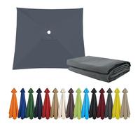 Grandes Telo Ricambio Ombrelloni UV50+ 2x3m 6Stecche, 2x2m 4Stecche 3x3m 8Stecche, Copertura Per Ombrellone Tela Di Ricambio Baldacchino, Resistente Ai Raggi UV,All'Acqua Fornisce Ombra(Greys,300X300c