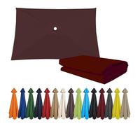 Grandes Telo Ricambio Ombrelloni UV50+ 2x3m 6Stecche, 2x2m 4Stecche 3x3m 8Stecche, Copertura Per Ombrellone Tela Di Ricambio Baldacchino, Resistente Ai Raggi UV,All'Acqua Fornisce Ombra(Darkbrown,300X