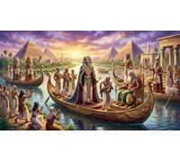 Grandezza del Nilo Puzzle 1000 Pezzi,dai 14 Anni,Sfida Impossibile,Antistress Egitto,Adulti E Ragazzi,Gioco Educativo,Decorazione Casa,Idea Regalo,Cartone Di Qualità 70x50cm