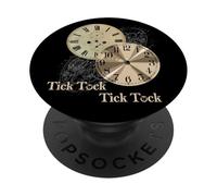 Grandfather Alarm Clock Time Tick Tock Clock T-Shirt PopSockets PopGrip Adesivo