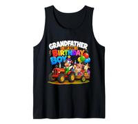 Grandfather of The Birthday Boy Farm Tractor Party Theme Canotta