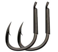 Grandi ami da pesca in mare con ardiglione, 20 pezzi di punta inclinata scanalatura for il sangue e manicotto protettivo for pesci giganti(17#)