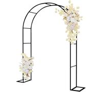 Grandi Archi da Matrimonio, Traliccio per Arco da Giardino in Metallo Resistente Largo 120 Cm 140 Cm 180 Cm 200 Cm 240 Cm 280 Cm 350 Cm Arco per Rose Arco, One Color, 300x220x40CM/9.8x7.2x1.3ft